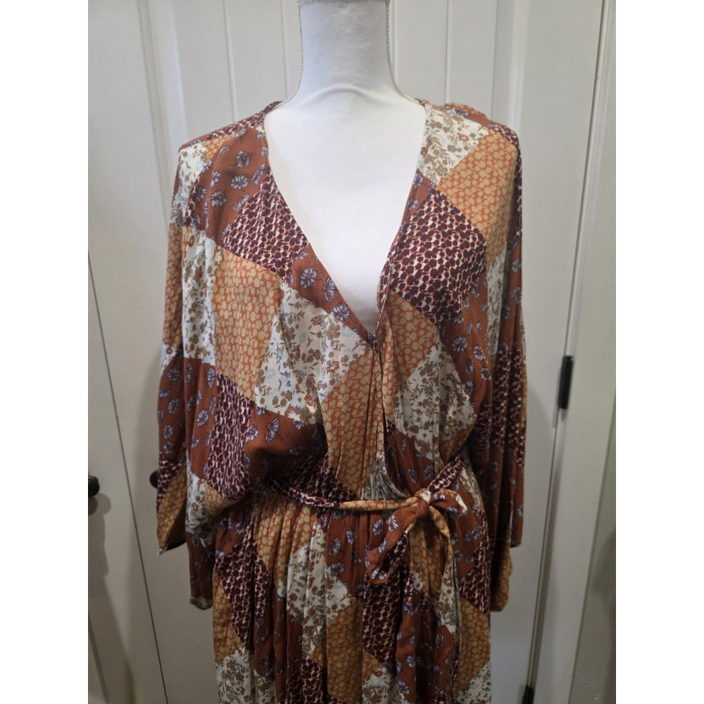 Patchwork Maxi Dress - Picture 2 of 9